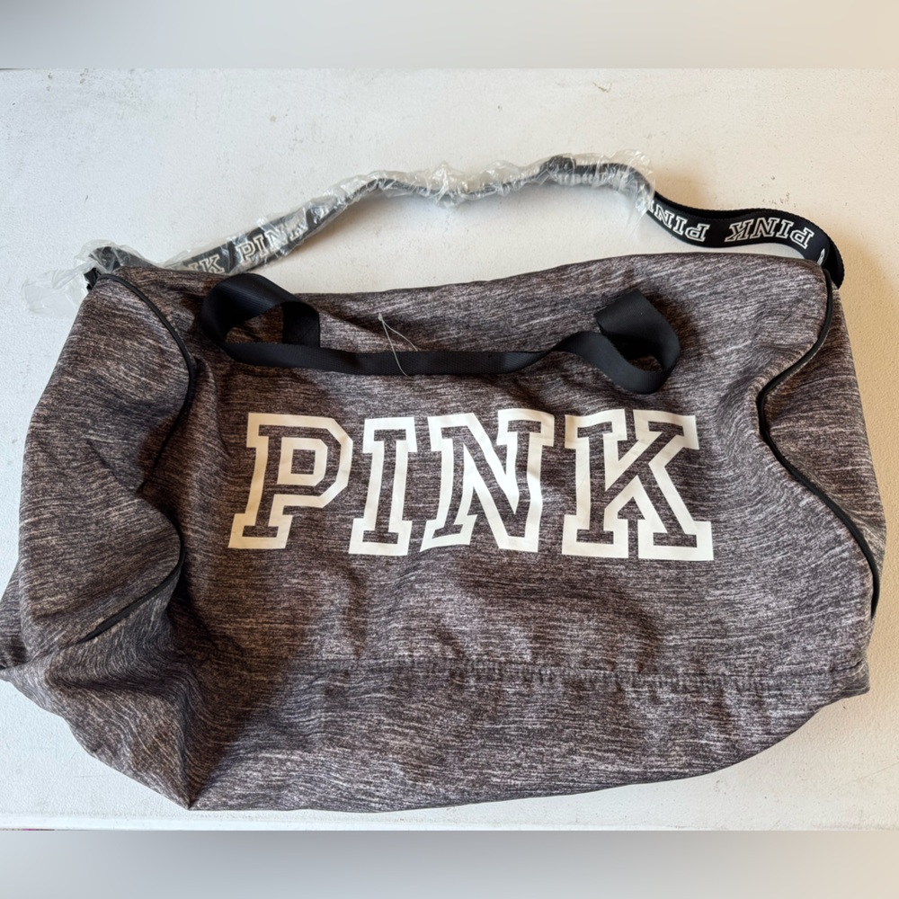 Tags off/used once! PINK Victoria's Secret Gray Travel Bag